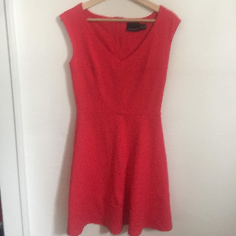 Coral Cynthia Rowley A Line Dress